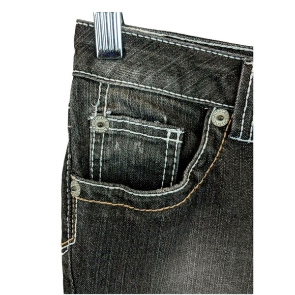 JUSTICE Jeans Simply Low Jeans Girls Size 14 reg Black Denim Straight Leg - Picture 5 of 9